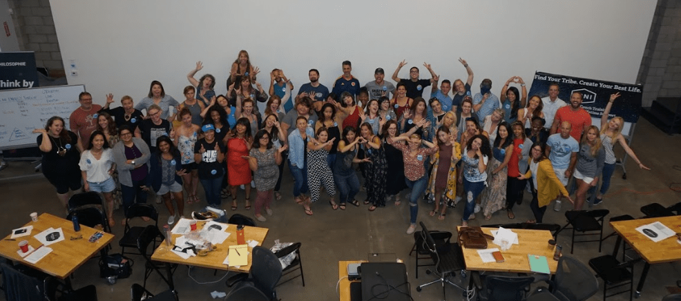 Group of people at a Lumia coach retreat